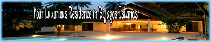 Luxurious accomodation on Bubaque island in the Bijagos, Guinea Bissau