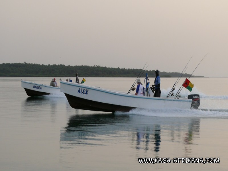 Photos de l'archipel Bijagos Guinée Bissau : En bateau - Un vrai lac