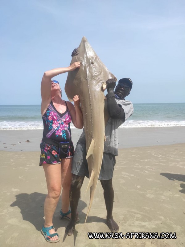 Photos de l'archipel Bijagos Guine Bissau : Nos plus belles prises - La raie de Sylvie 