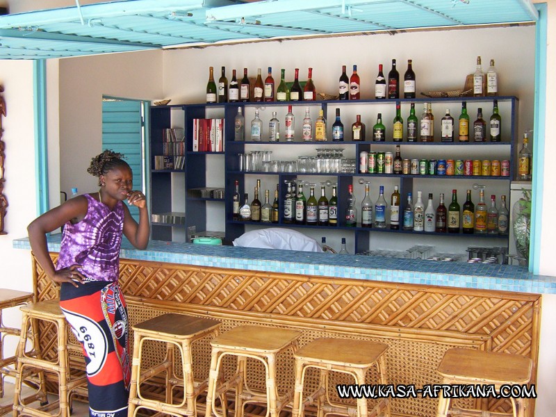 Photos de l'archipel Bijagos Guine Bissau : Htel & dpendances - Bar de l'htel
