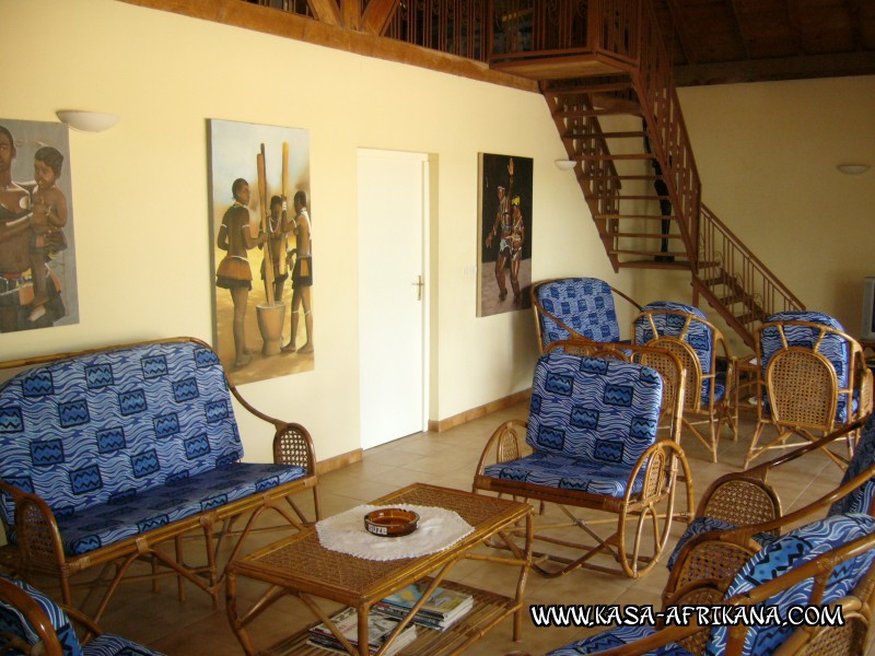 Photos Bijagos Island, Guinea Bissau : Hotel & outbuildings	 - Lounge