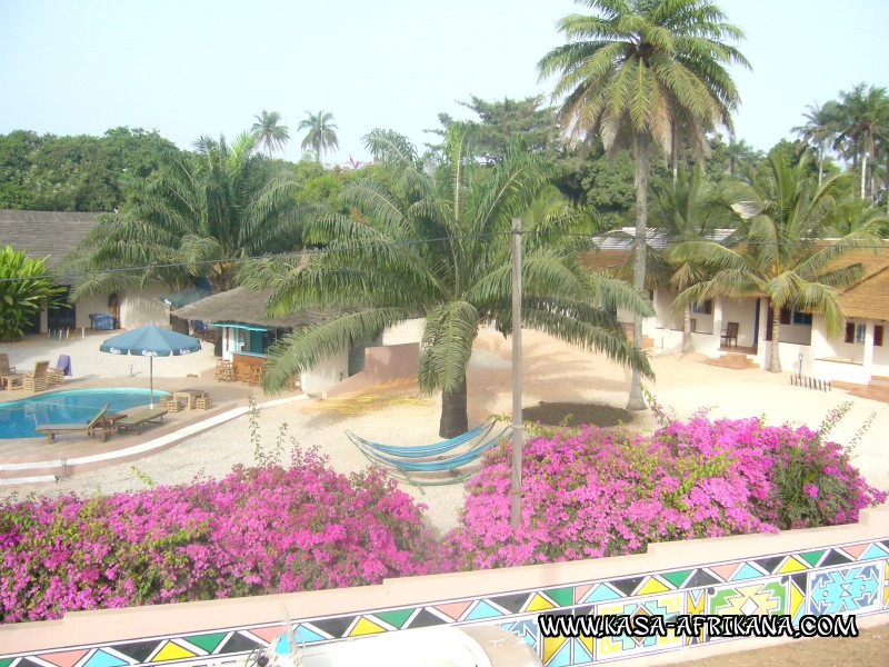 Photos de l'archipel Bijagos Guine Bissau : Htel & dpendances - Vue de l'htel